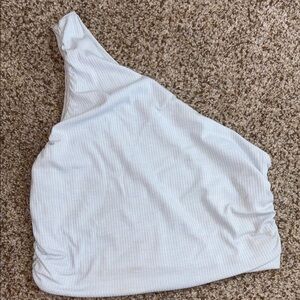 One-Shoulder Baby Blue Top